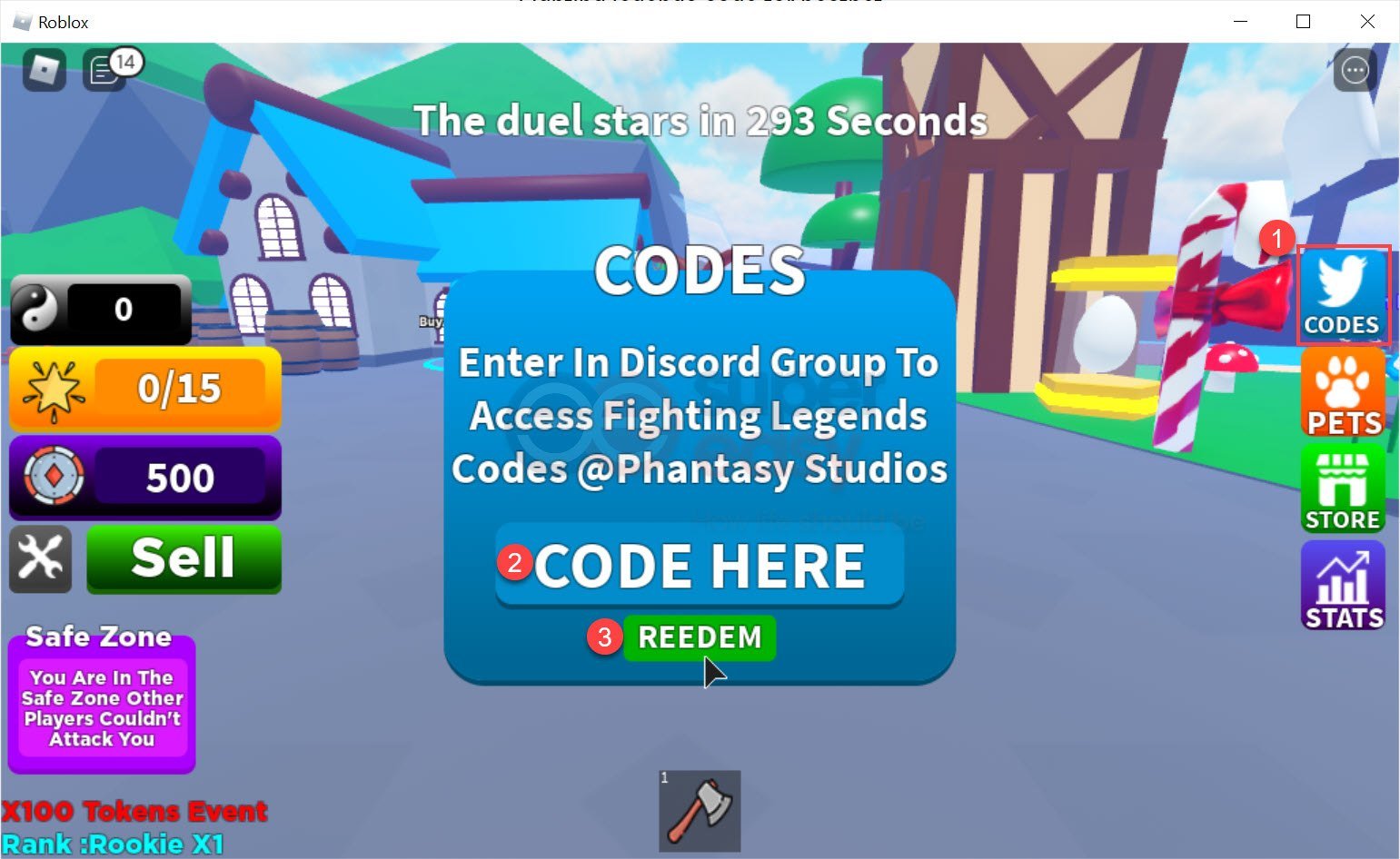 How to redeem codes in Fighting Legends