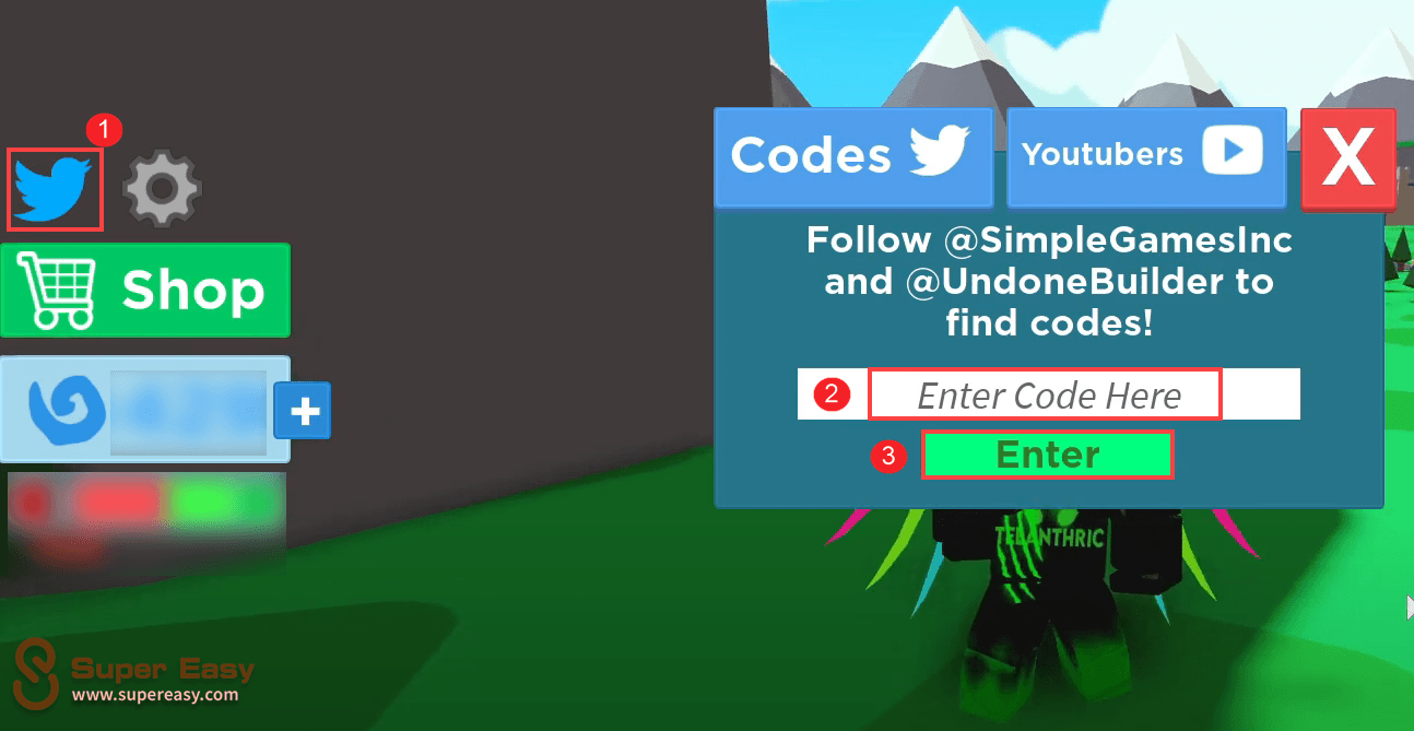 how to redeem a code in Roblox Gods of Glory