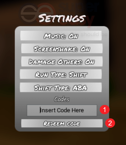 how to redeem a code in Roblox Era of Althea